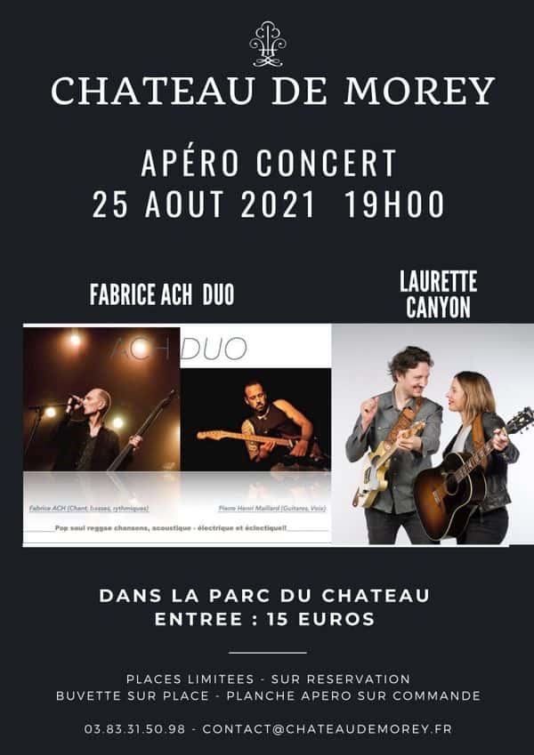 Un apéro Concert dans un château proche de Nancy et Metz