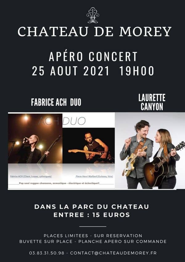 Un apéro Concert dans un château proche de Nancy et Metz