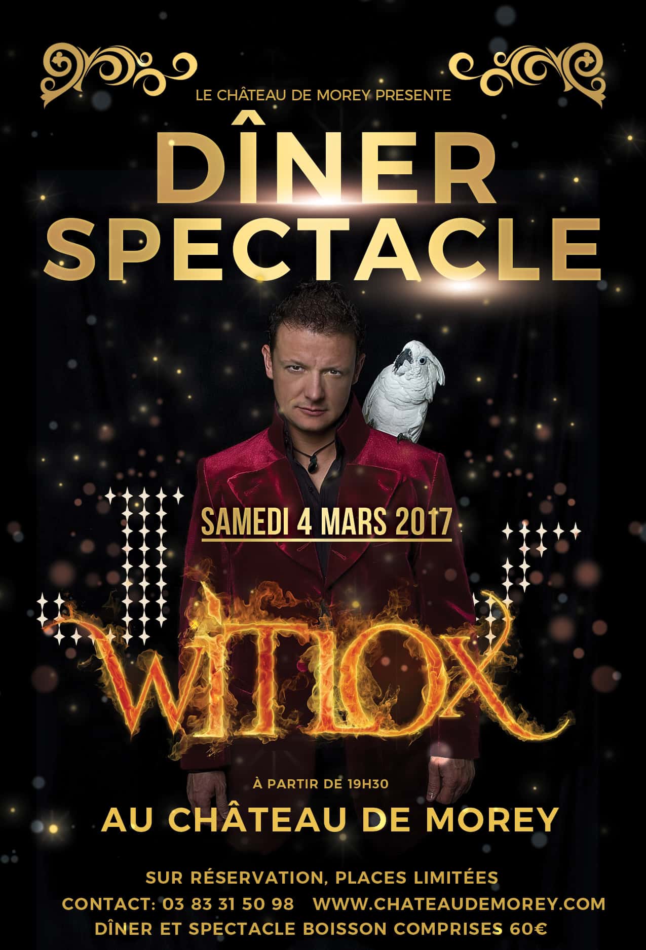 Dîner Spectacle Magique entre Nancy et Metz - Samedi 4 Mars 2017