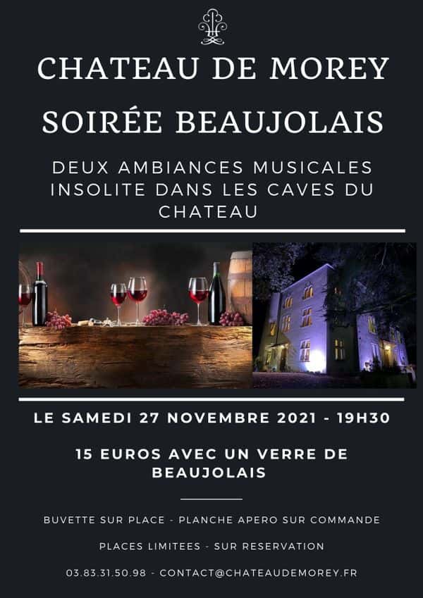 Soirée spéciale BEAUJOLAIS entre Nancy et Metz