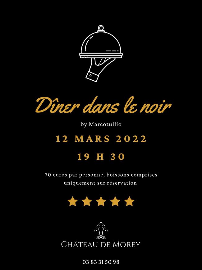 Dîner dans le noir 6ème Edition 💡 🍽