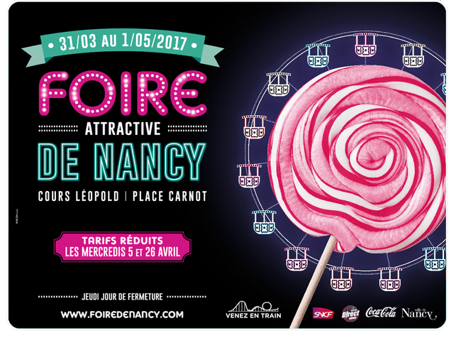 Foire attractive de nancy affiche